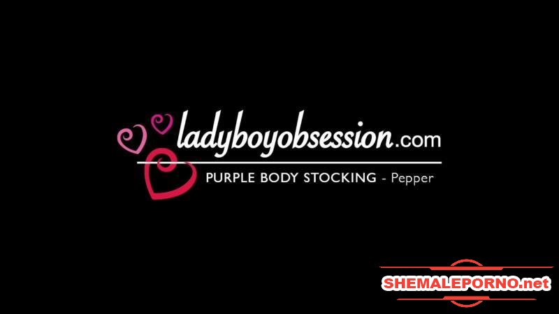 Pepper - Pepper – Purple Bodystocking Deep Anal (01 Nov 22) - Transsexuals